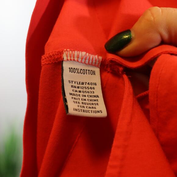 Habitat Clothes to Live In Coral Cotton Tunic Top Size M - Picture 4 of 4